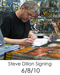 Steve Dillon at Forbidden Planet NYC 6-8-10