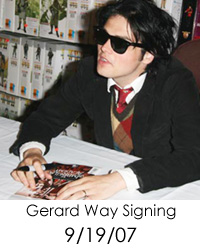 Gerard Way Siging at FPNYC