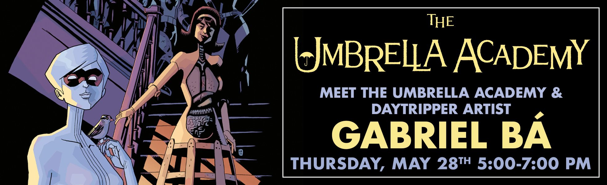 Meet artist Gabriel Ba on Thursday, May 28th 5:00 - 7:00 PM