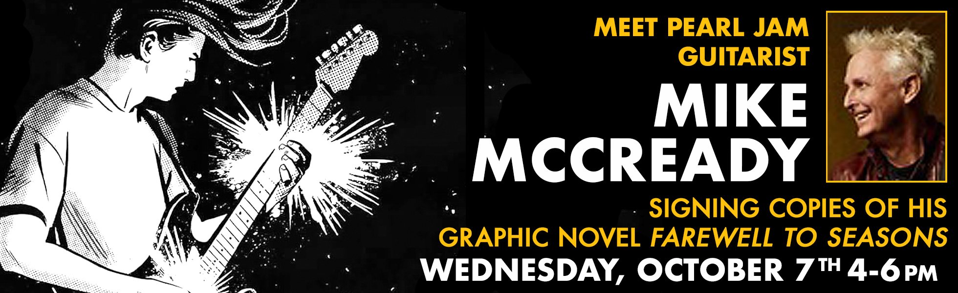 Mike McCready Farewell to Seasons Signing Preorder